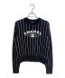 CHANEL（シャネル）の古着「ココマークストライプニット」｜ブラック