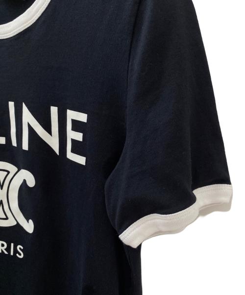 CELINE（セリーヌ）CELINE (セリーヌ) CELINE PARIS Tシャツ ブラック サイズ:XSの古着・服飾アイテム