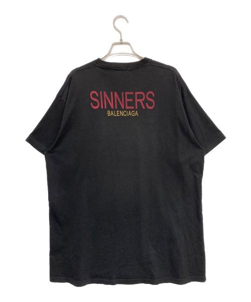 BALENCIAGA（バレンシアガ）BALENCIAGA (バレンシアガ) ロゴTシャツ ブラック サイズ:Sの古着・服飾アイテム