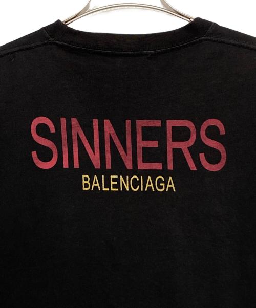 BALENCIAGA（バレンシアガ）BALENCIAGA (バレンシアガ) ロゴTシャツ ブラック サイズ:Sの古着・服飾アイテム