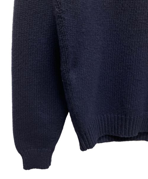 PRADA（プラダ）PRADA (プラダ) PRADA ハイネック ゲージ ニット ネイビー サイズ:46の古着・服飾アイテム