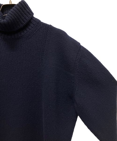 PRADA（プラダ）PRADA (プラダ) PRADA ハイネック ゲージ ニット ネイビー サイズ:46の古着・服飾アイテム
