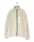 STONE ISLANDストーンアイランド）の古着「アームロゴボアフリースブルゾン」｜アイボリー