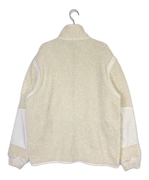 STONE ISLAND（ストーンアイランド）STONE ISLAND (ストーンアイランド) アームロゴボアフリースブルゾン アイボリー サイズ:XLの古着・服飾アイテム