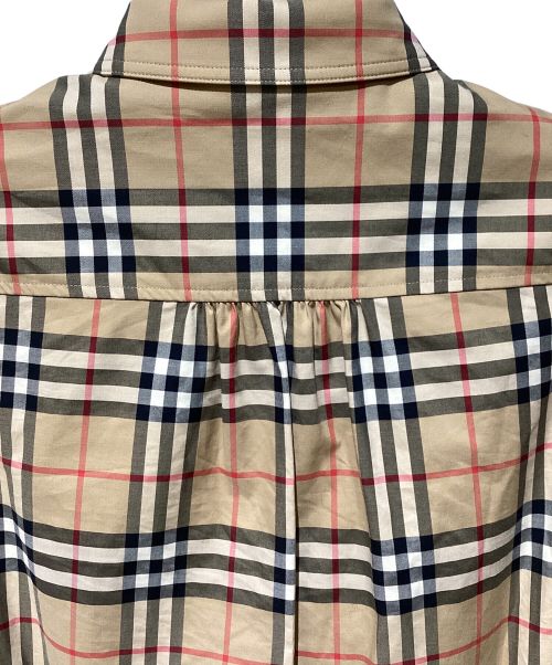 BURBERRY（バーバリー）BURBERRY (バーバリー) ノヴァチェックシャツワンピース ブラウン サイズ:34の古着・服飾アイテム