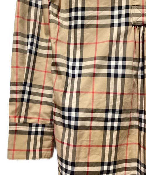BURBERRY（バーバリー）BURBERRY (バーバリー) ノヴァチェックシャツワンピース ブラウン サイズ:34の古着・服飾アイテム