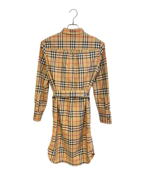 BURBERRY（バーバリー）BURBERRY (バーバリー) ノヴァチェックシャツワンピース ブラウン サイズ:34の古着・服飾アイテム