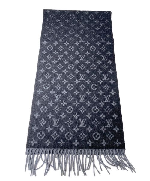 LOUIS VUITTON（ルイ ヴィトン）LOUIS VUITTON (ルイ ヴィトン) エシャルプ・モノグラム グラディエント ブラック×グレーの古着・服飾アイテム