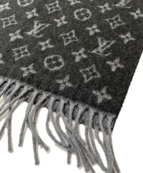 LOUIS VUITTON（ルイ ヴィトン）LOUIS VUITTON (ルイ ヴィトン) エシャルプ・モノグラム グラディエント ブラック×グレーの古着・服飾アイテム