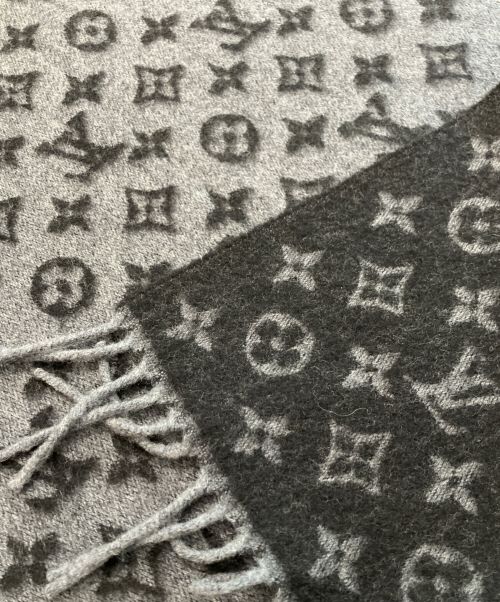 LOUIS VUITTON（ルイ ヴィトン）LOUIS VUITTON (ルイ ヴィトン) エシャルプ・モノグラム グラディエント ブラック×グレーの古着・服飾アイテム