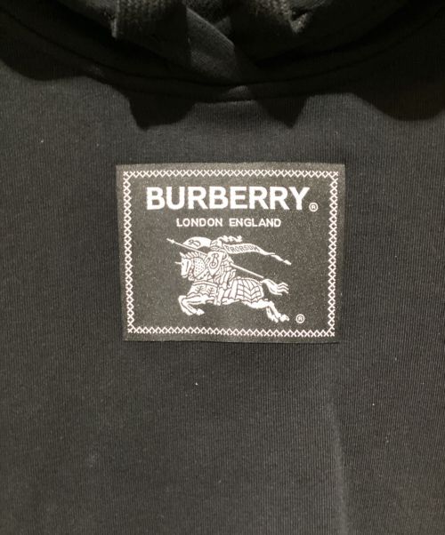 BURBERRY（バーバリー）BURBERRY (バーバリー) Prosum Label Hoodie（プロッサムレーベルパーカー） ブラック サイズ:Sの古着・服飾アイテム