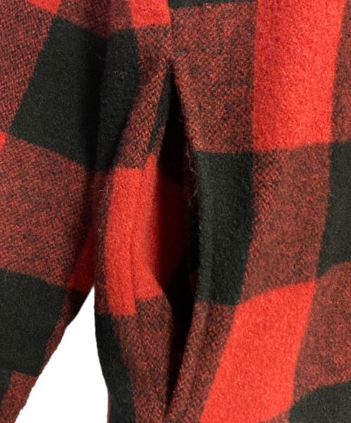 VETEMENTS（ヴェトモン）VETEMENTS (ヴェトモン) 裏キルティングバッファローチェックシャツジャケット レッド×ブラック サイズ:XSの古着・服飾アイテム