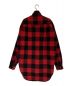 VETEMENTS (ヴェトモン) 裏キルティングバッファローチェックシャツジャケット レッド×ブラック サイズ:XS：32000円