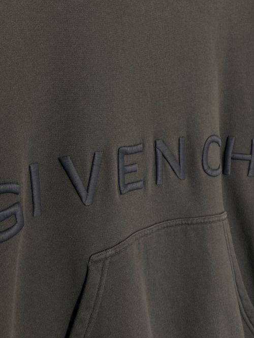 GIVENCHY（ジバンシィ）GIVENCHY (ジバンシィ) ロゴパーカー オリーブ サイズ:Mの古着・服飾アイテム