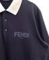 中古・古着 FENDI (フェンディ) 長袖 ロゴ ポロシャツ ネイビー サイズ:XL：40000円