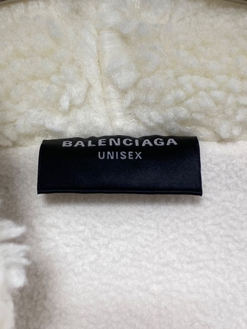BALENCIAGA（バレンシアガ）BALENCIAGA (バレンシアガ) ボアジャケット ベージュ サイズ:Lの古着・服飾アイテム