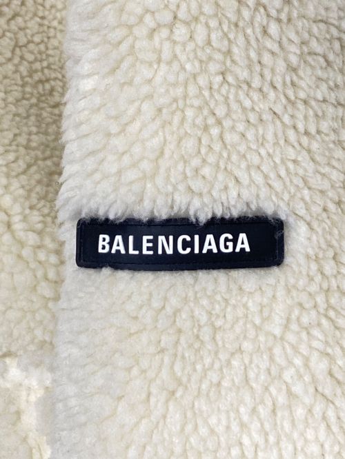 BALENCIAGA（バレンシアガ）BALENCIAGA (バレンシアガ) ボアジャケット ベージュ サイズ:Lの古着・服飾アイテム