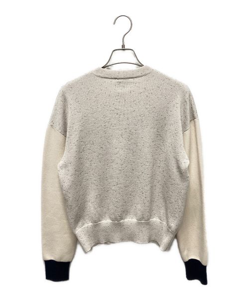 CHANEL（シャネル）CHANEL (シャネル) P62 カシミヤ ラメ加工 ロゴ ニットプルオーバー  ベージュ サイズ:34の古着・服飾アイテム