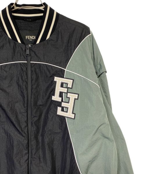 FENDI（フェンディ）FENDI (フェンディ) 2WAYナイロンジャケット グリーン サイズ:46の古着・服飾アイテム