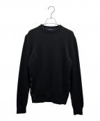 LOUIS VUITTONルイ ヴィトン）の古着「ハーフアンドハーフモノグラムニット」｜ブラック