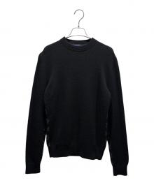 LOUIS VUITTON（ルイ ヴィトン）の古着「ハーフアンドハーフモノグラムニット」｜ブラック