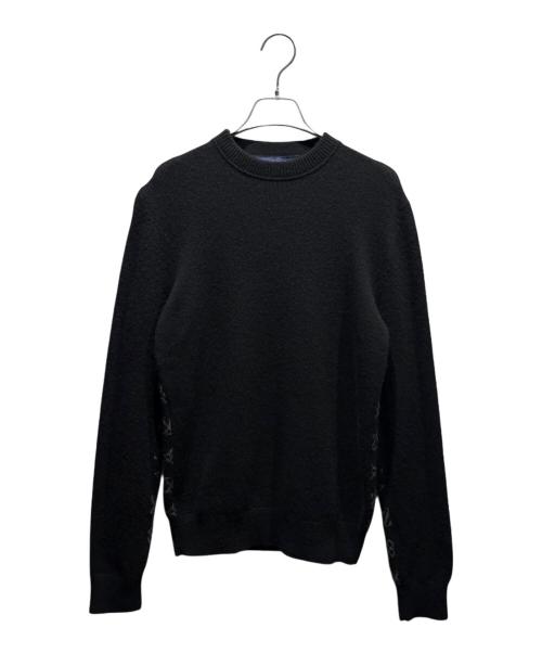 LOUIS VUITTON（ルイ ヴィトン）LOUIS VUITTON (ルイ ヴィトン) ハーフアンドハーフモノグラムニット ブラック サイズ:XSの古着・服飾アイテム