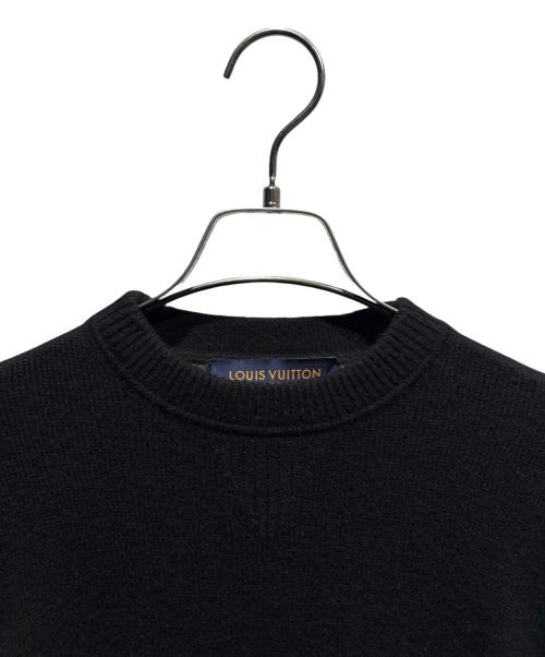 LOUIS VUITTON（ルイ ヴィトン）LOUIS VUITTON (ルイ ヴィトン) ハーフアンドハーフモノグラムニット ブラック サイズ:XSの古着・服飾アイテム