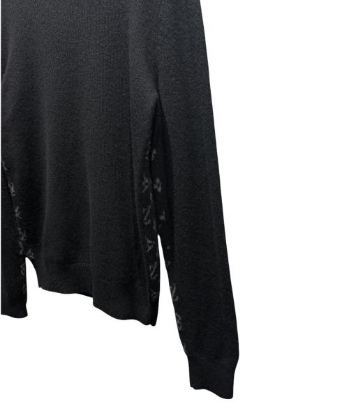 LOUIS VUITTON（ルイ ヴィトン）LOUIS VUITTON (ルイ ヴィトン) ハーフアンドハーフモノグラムニット ブラック サイズ:XSの古着・服飾アイテム