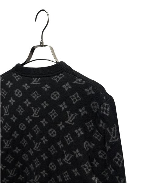 LOUIS VUITTON（ルイ ヴィトン）LOUIS VUITTON (ルイ ヴィトン) ハーフアンドハーフモノグラムニット ブラック サイズ:XSの古着・服飾アイテム