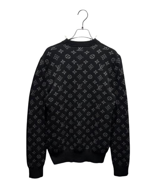 LOUIS VUITTON（ルイ ヴィトン）LOUIS VUITTON (ルイ ヴィトン) ハーフアンドハーフモノグラムニット ブラック サイズ:XSの古着・服飾アイテム
