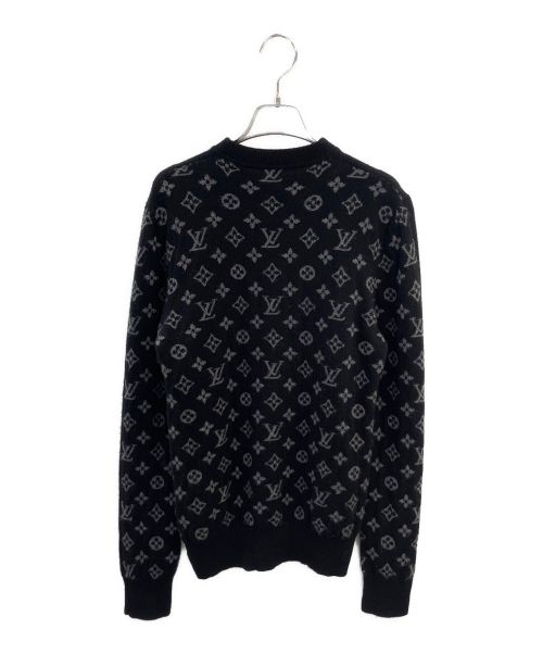 LOUIS VUITTON（ルイ ヴィトン）LOUIS VUITTON (ルイ ヴィトン) ハーフアンドハーフモノグラムニット ブラック サイズ:XSの古着・服飾アイテム
