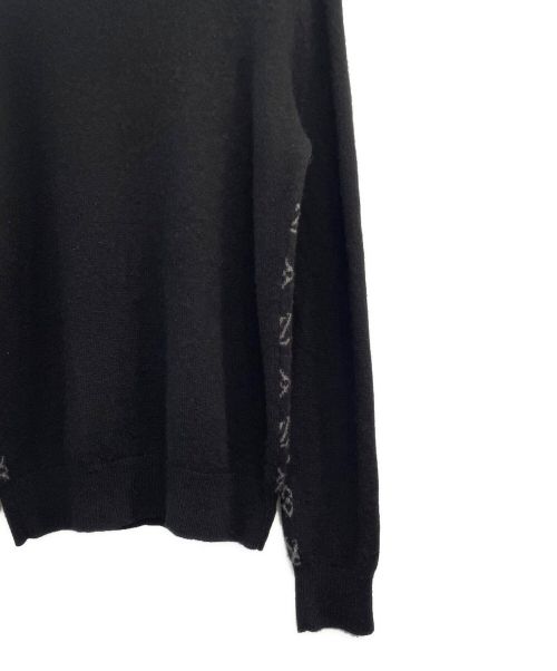 LOUIS VUITTON（ルイ ヴィトン）LOUIS VUITTON (ルイ ヴィトン) ハーフアンドハーフモノグラムニット ブラック サイズ:XSの古着・服飾アイテム
