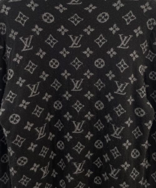 LOUIS VUITTON（ルイ ヴィトン）LOUIS VUITTON (ルイ ヴィトン) ハーフアンドハーフモノグラムニット ブラック サイズ:XSの古着・服飾アイテム