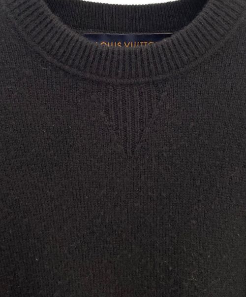 LOUIS VUITTON（ルイ ヴィトン）LOUIS VUITTON (ルイ ヴィトン) ハーフアンドハーフモノグラムニット ブラック サイズ:XSの古着・服飾アイテム