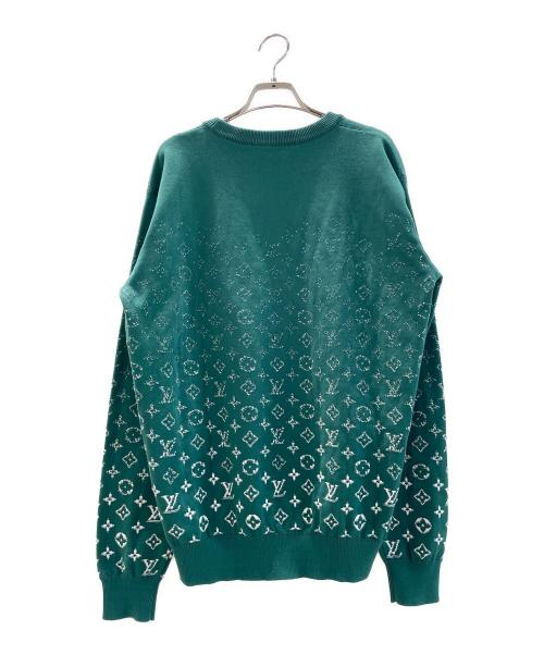 LOUIS VUITTON（ルイ ヴィトン）LOUIS VUITTON (ルイ ヴィトン) モノグラムグラディエントニット グリーン サイズ:Mの古着・服飾アイテム