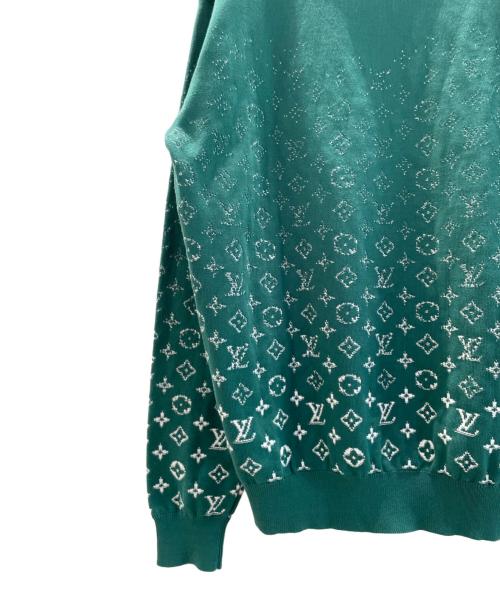 LOUIS VUITTON（ルイ ヴィトン）LOUIS VUITTON (ルイ ヴィトン) モノグラムグラディエントニット グリーン サイズ:Mの古着・服飾アイテム
