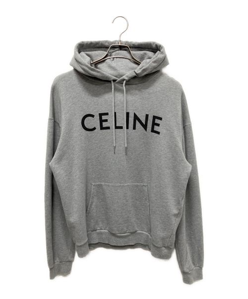 CELINE（セリーヌ）CELINE (セリーヌ) ロゴパーカー グレー サイズ:Mの古着・服飾アイテム
