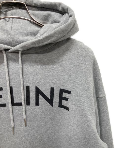 CELINE（セリーヌ）CELINE (セリーヌ) ロゴパーカー グレー サイズ:Mの古着・服飾アイテム