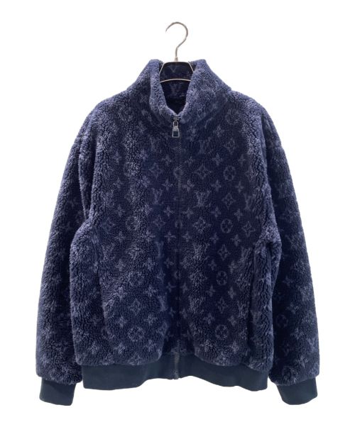 LOUIS VUITTON（ルイ ヴィトン）LOUIS VUITTON (ルイ ヴィトン) モノグラムフリースジャケット ネイビー サイズ:Sの古着・服飾アイテム