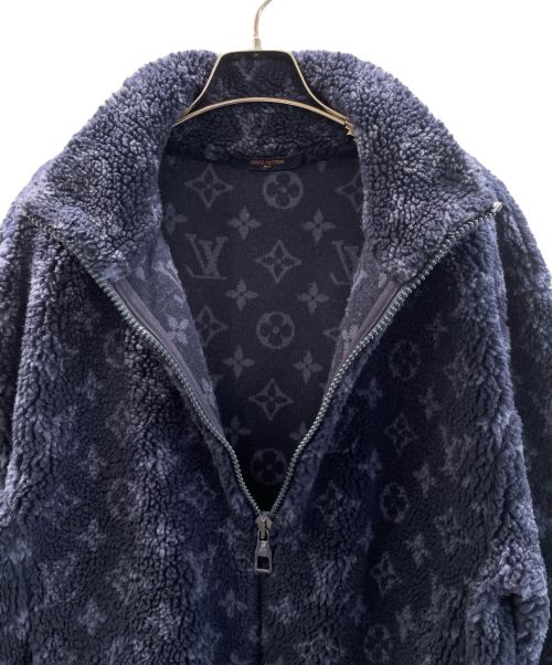 LOUIS VUITTON（ルイ ヴィトン）LOUIS VUITTON (ルイ ヴィトン) モノグラムフリースジャケット ネイビー サイズ:Sの古着・服飾アイテム