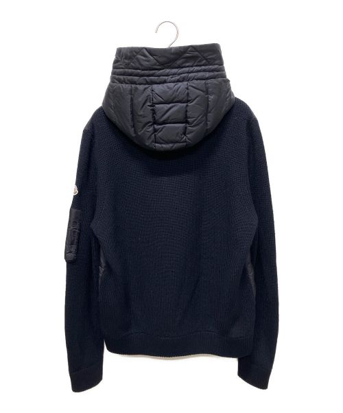 MONCLER（モンクレール）MONCLER (モンクレール) ニット切替ダウンジャケット ネイビー サイズ:XLの古着・服飾アイテム