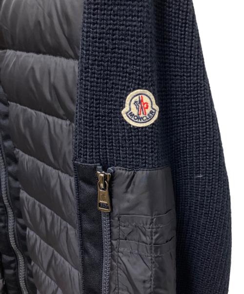 MONCLER（モンクレール）MONCLER (モンクレール) ニット切替ダウンジャケット ネイビー サイズ:XLの古着・服飾アイテム