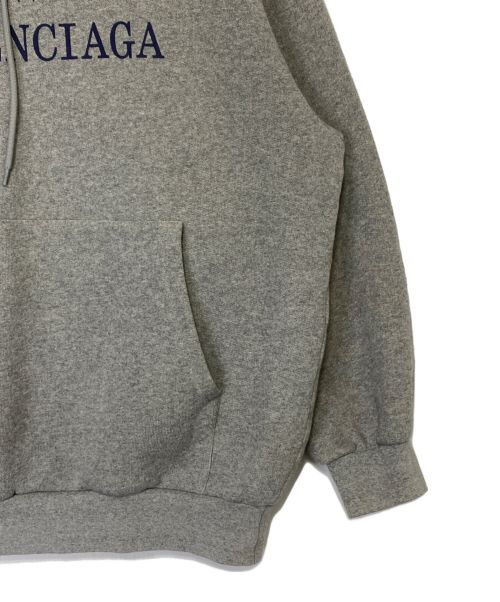 BALENCIAGA（バレンシアガ）BALENCIAGA (バレンシアガ) BBロゴパーカー グレー サイズ:Lの古着・服飾アイテム