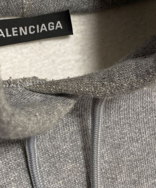 BALENCIAGA（バレンシアガ）BALENCIAGA (バレンシアガ) BBロゴパーカー グレー サイズ:Lの古着・服飾アイテム