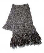 HERMESエルメス）の古着「ローゲージ マフラー」｜ブラウン