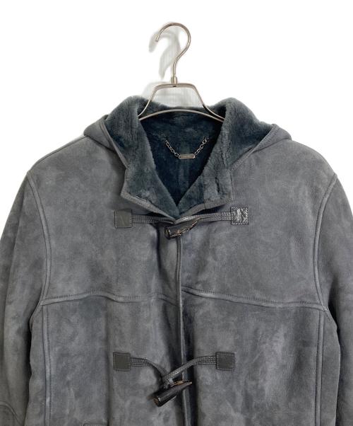 LOEWE（ロエベ）LOEWE (ロエベ) ムートンダッフルコート　羊革　国内代理店表記あり グレー サイズ:48の古着・服飾アイテム