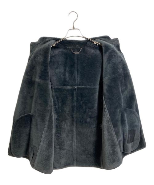 LOEWE（ロエベ）LOEWE (ロエベ) ムートンダッフルコート　羊革　国内代理店表記あり グレー サイズ:48の古着・服飾アイテム