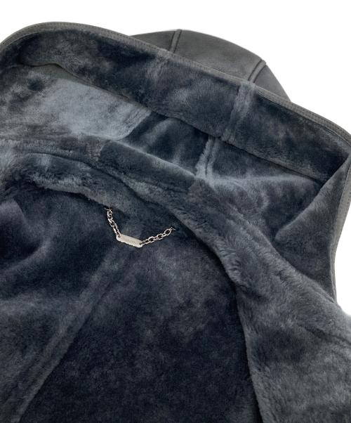 LOEWE（ロエベ）LOEWE (ロエベ) ムートンダッフルコート　羊革　国内代理店表記あり グレー サイズ:48の古着・服飾アイテム