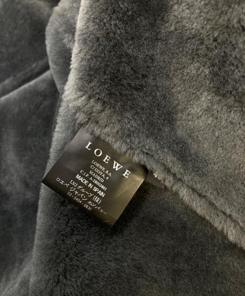 LOEWE（ロエベ）LOEWE (ロエベ) ムートンダッフルコート　羊革　国内代理店表記あり グレー サイズ:48の古着・服飾アイテム