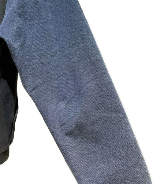 HERMES（エルメス）HERMES (エルメス) バイカラー ジップパーカー ネイビー サイズ:Sの古着・服飾アイテム